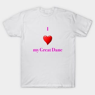 Great Dane love T-Shirt